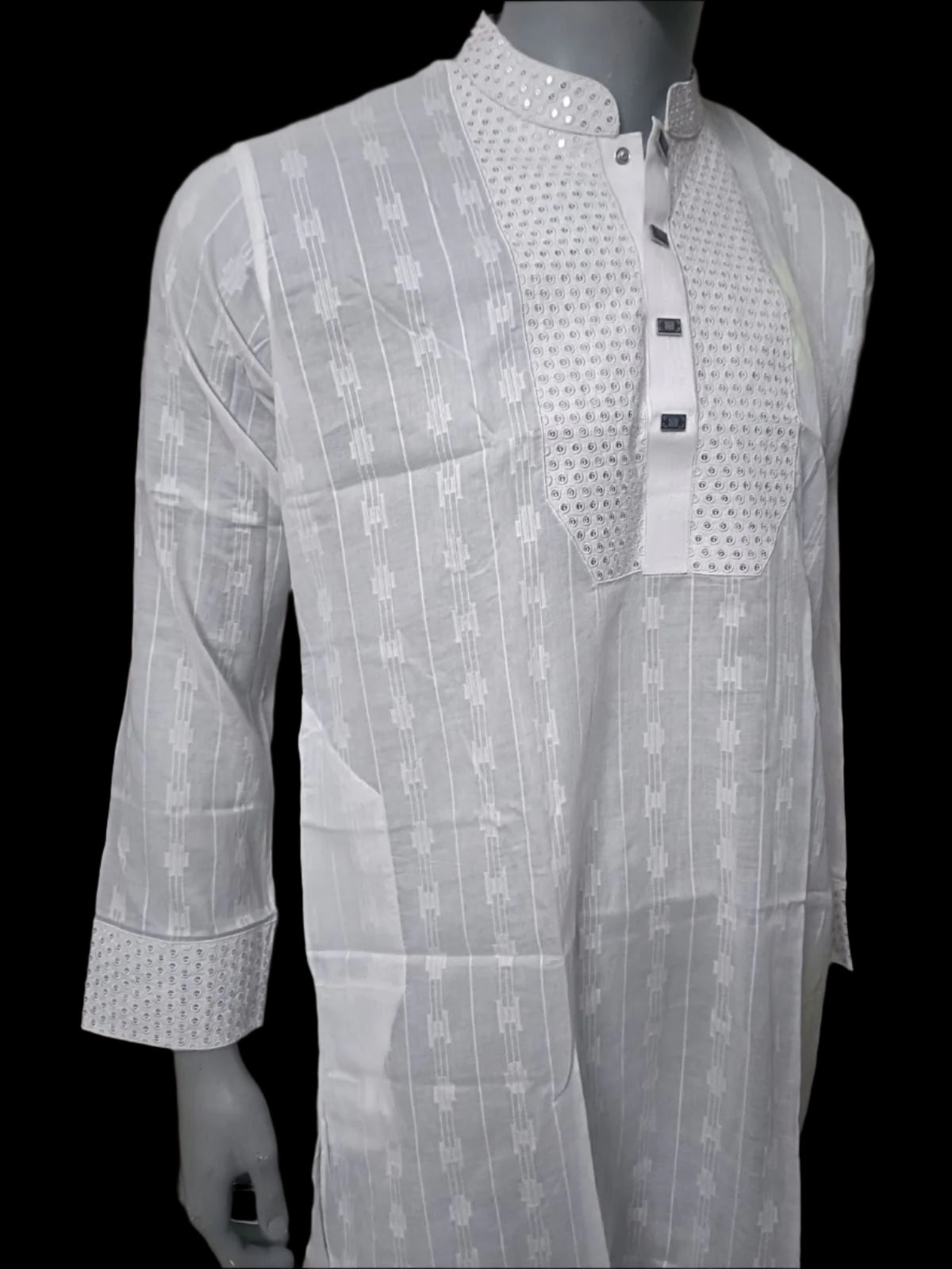 Cotton Sequins Panjabi