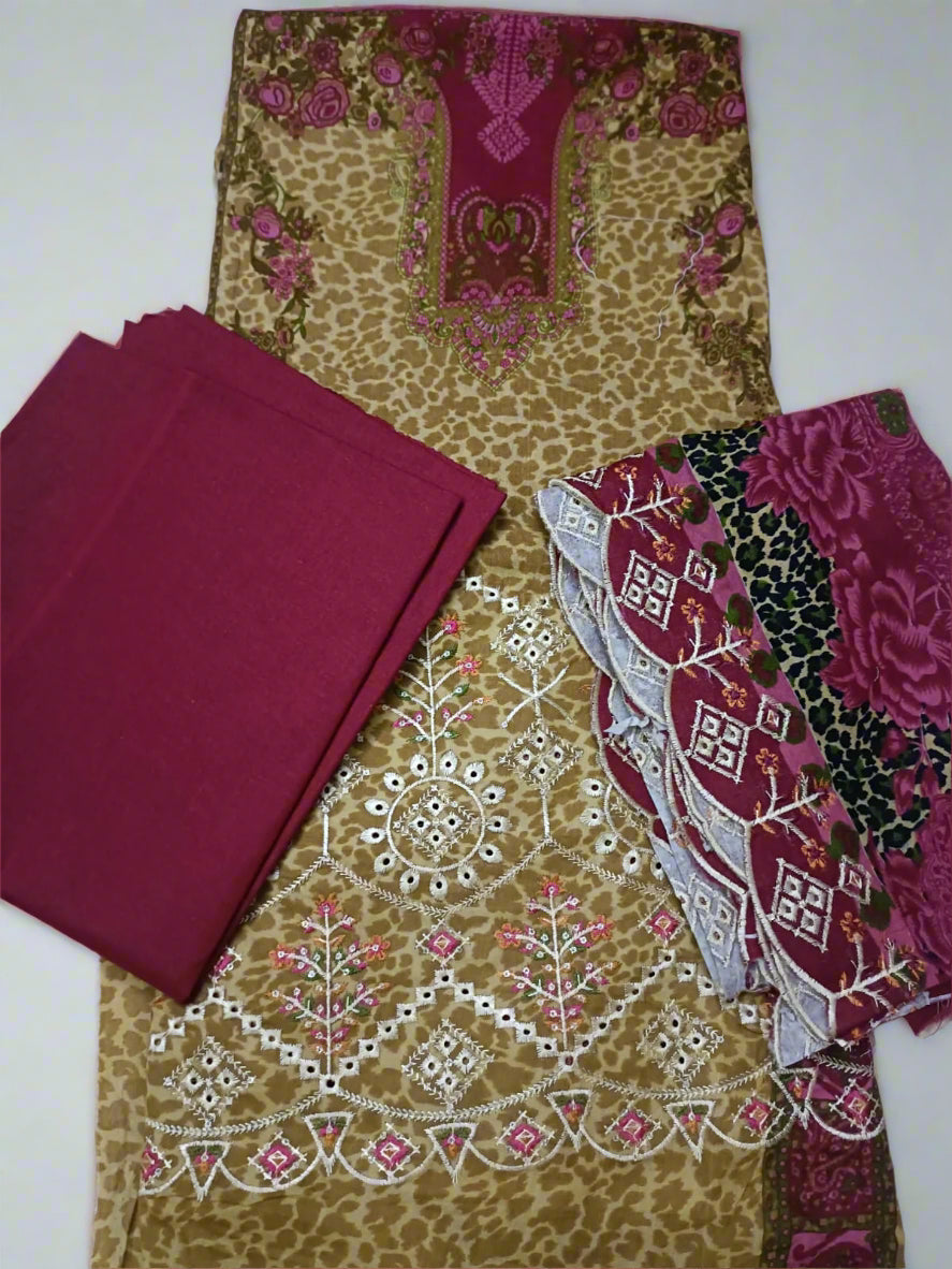 ড্রেস সেট (কামিজ + ইনার + দুপাট্টা + প্যান্ট)