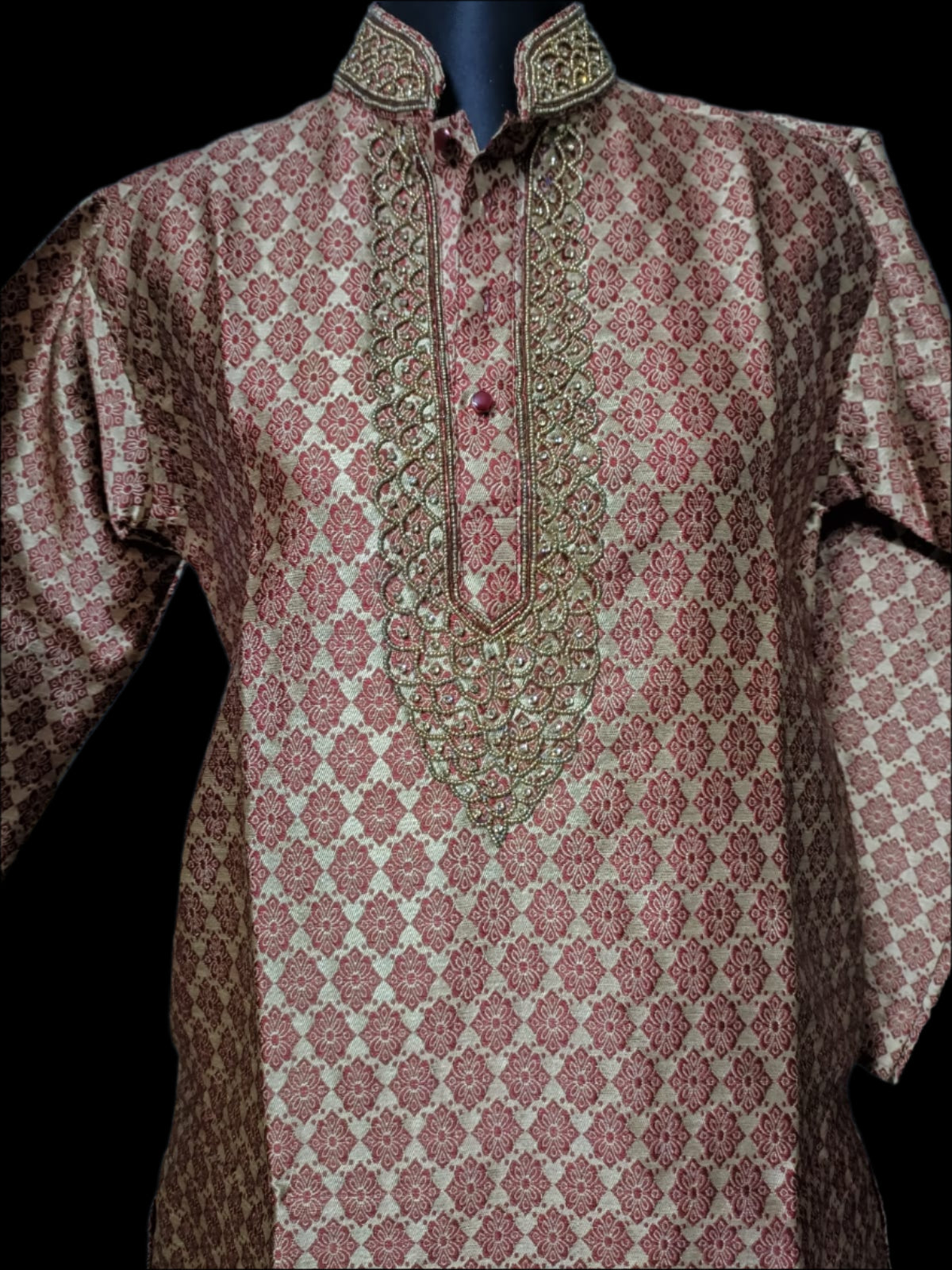 Heavy Katan Embroidered Panjabi