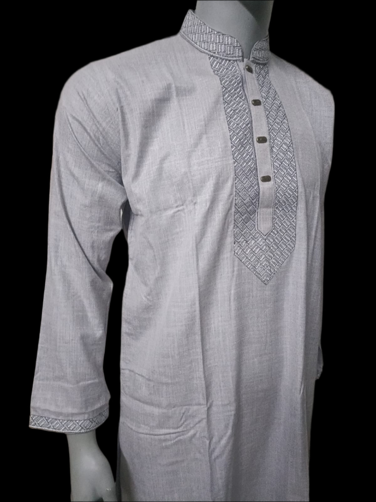 Printed Texture Cotton Panjabi