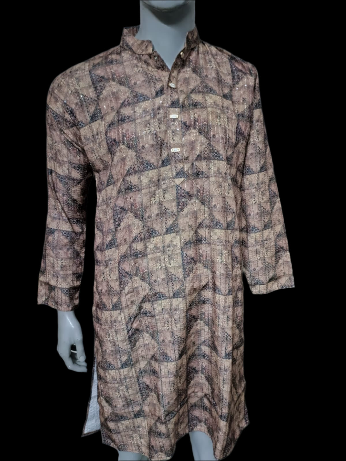 AOP Sequins Georgette Panjabi