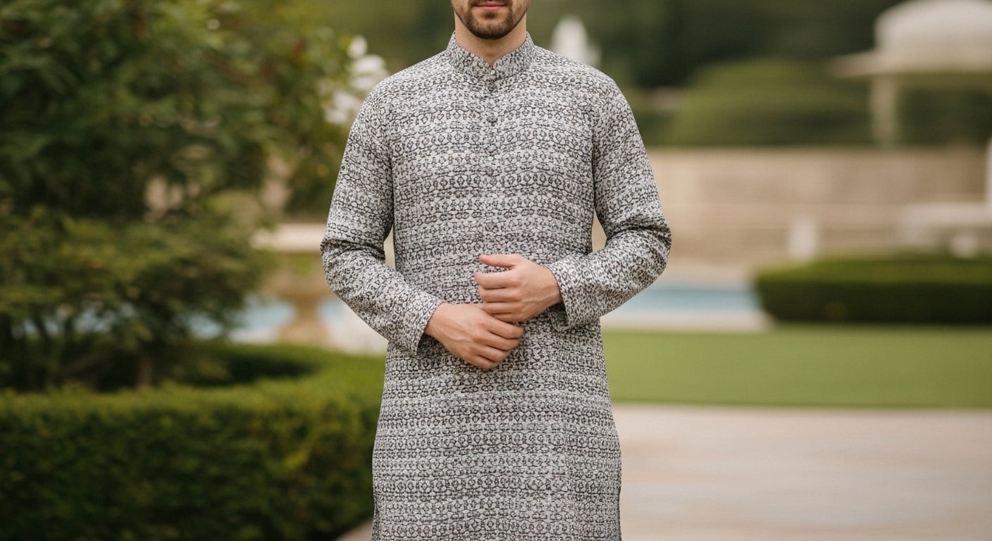 AOP Sequins Georgette Panjabi