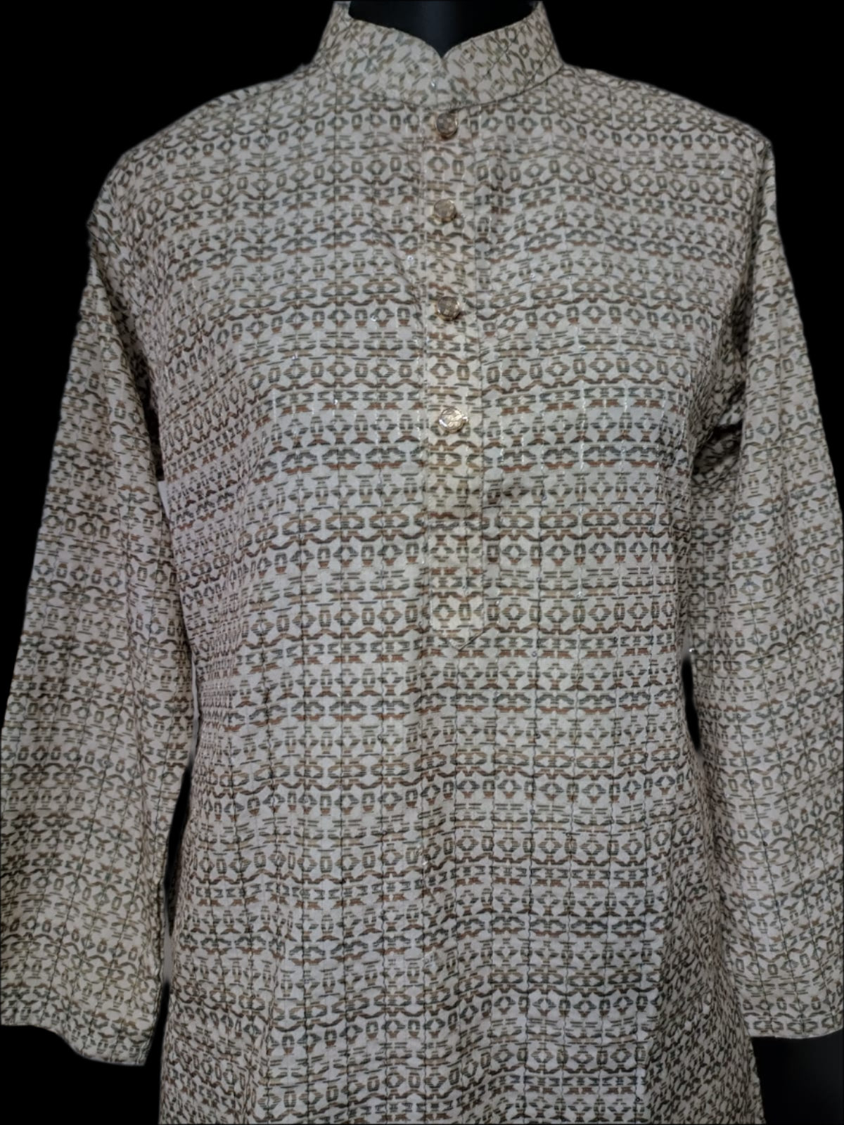 AOP Sequins Georgette Panjabi