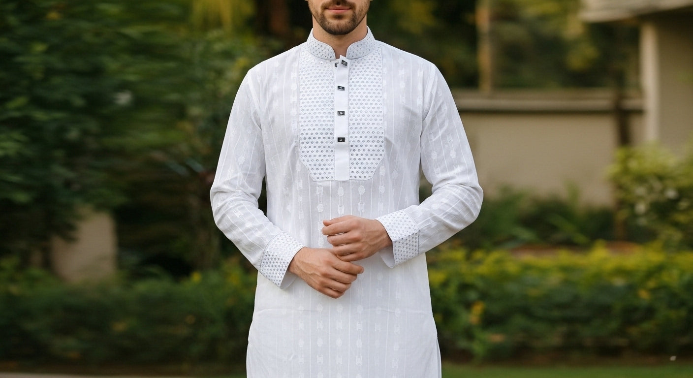 সুতির সিকুইন পাঞ্জাবি