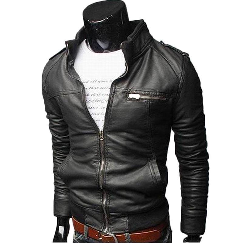 Leather Jacket - Full Sleeve - Men's