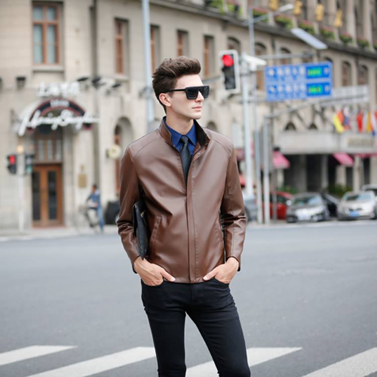 Leather Jacket - Full Sleeve - Men's